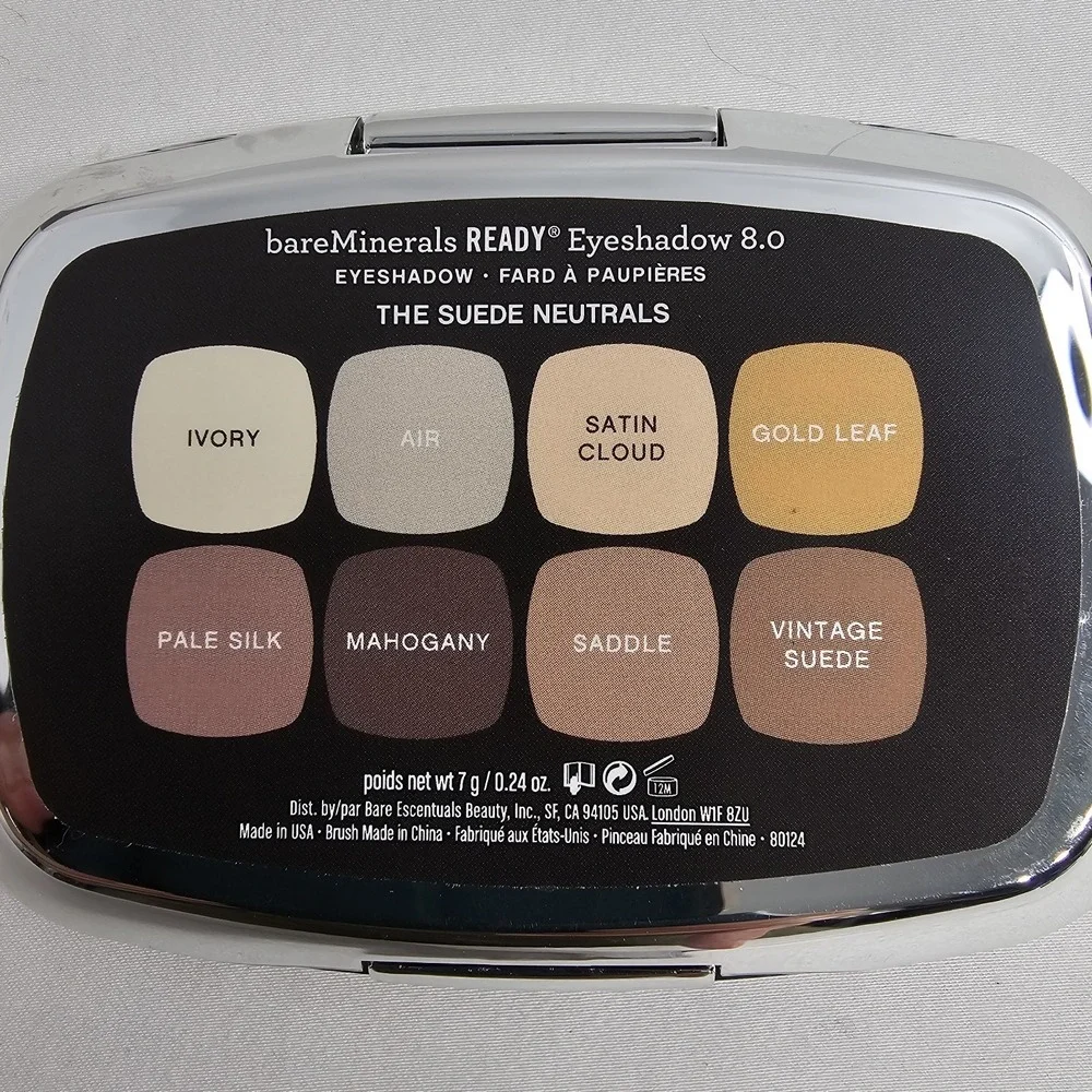 BareMinerals Ready Eyeshadow‎  - The Suede Neutrals - 7g (0.24 Oz)  BNIB MO010